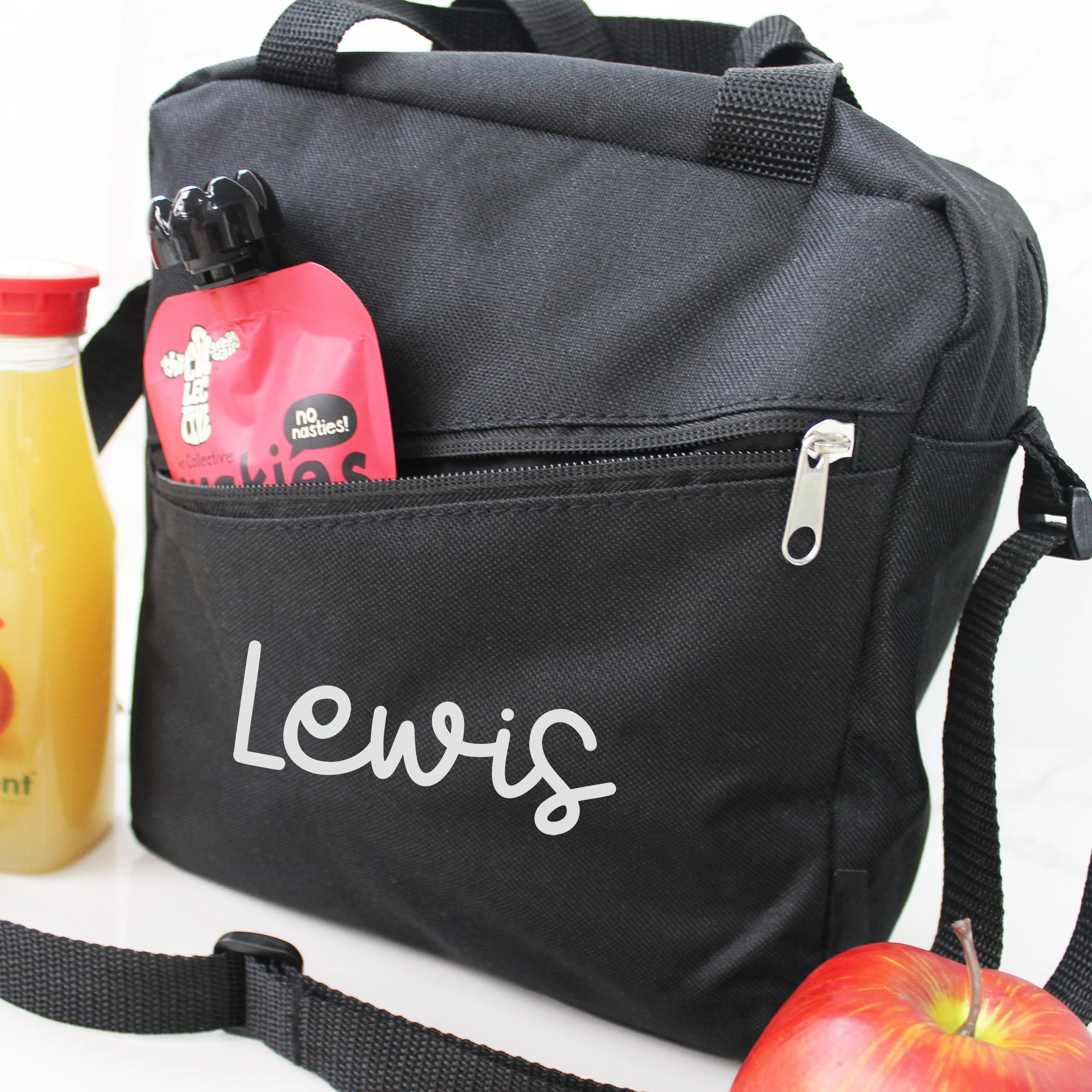 Personalised Kids Insulated Lunch Bag with Shoulder Strap & Carry Handle