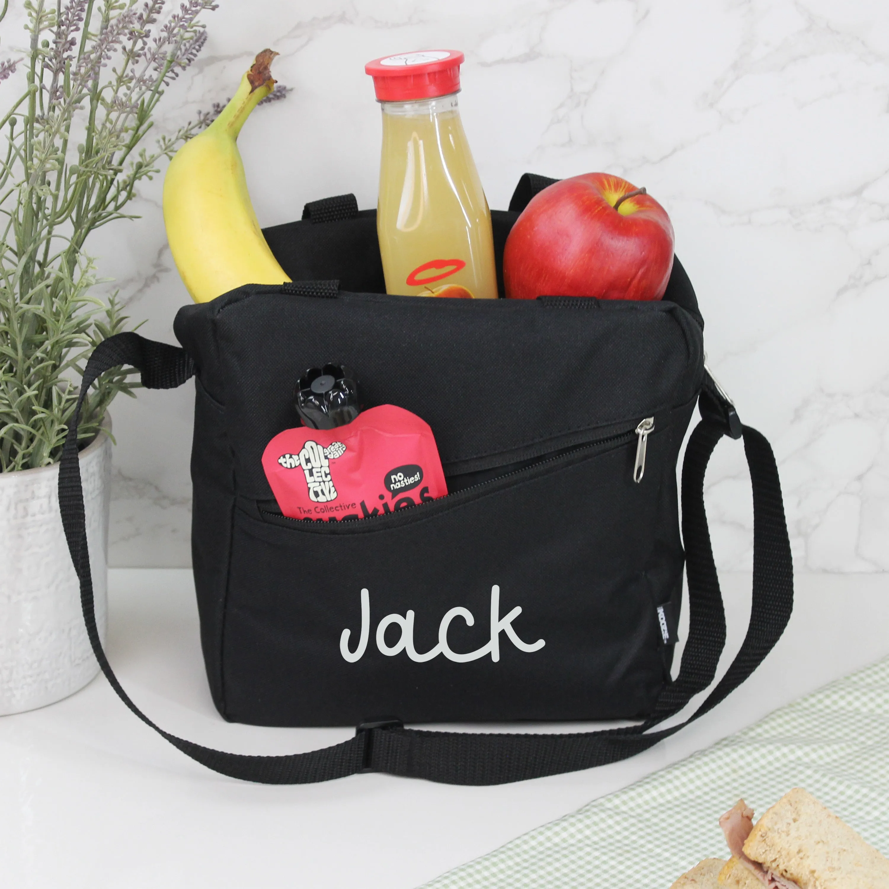 Personalised Kids Insulated Lunch Bag with Shoulder Strap & Carry Handle