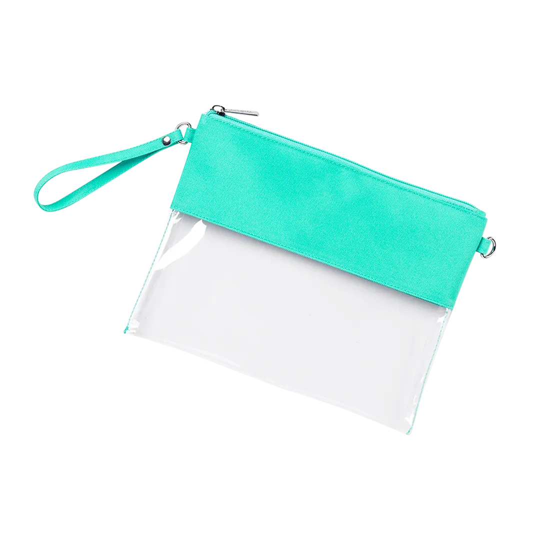 Personalized Clear Stadium Approved Crossbody Purse, Clutch, Wristlet, Concert In Mint