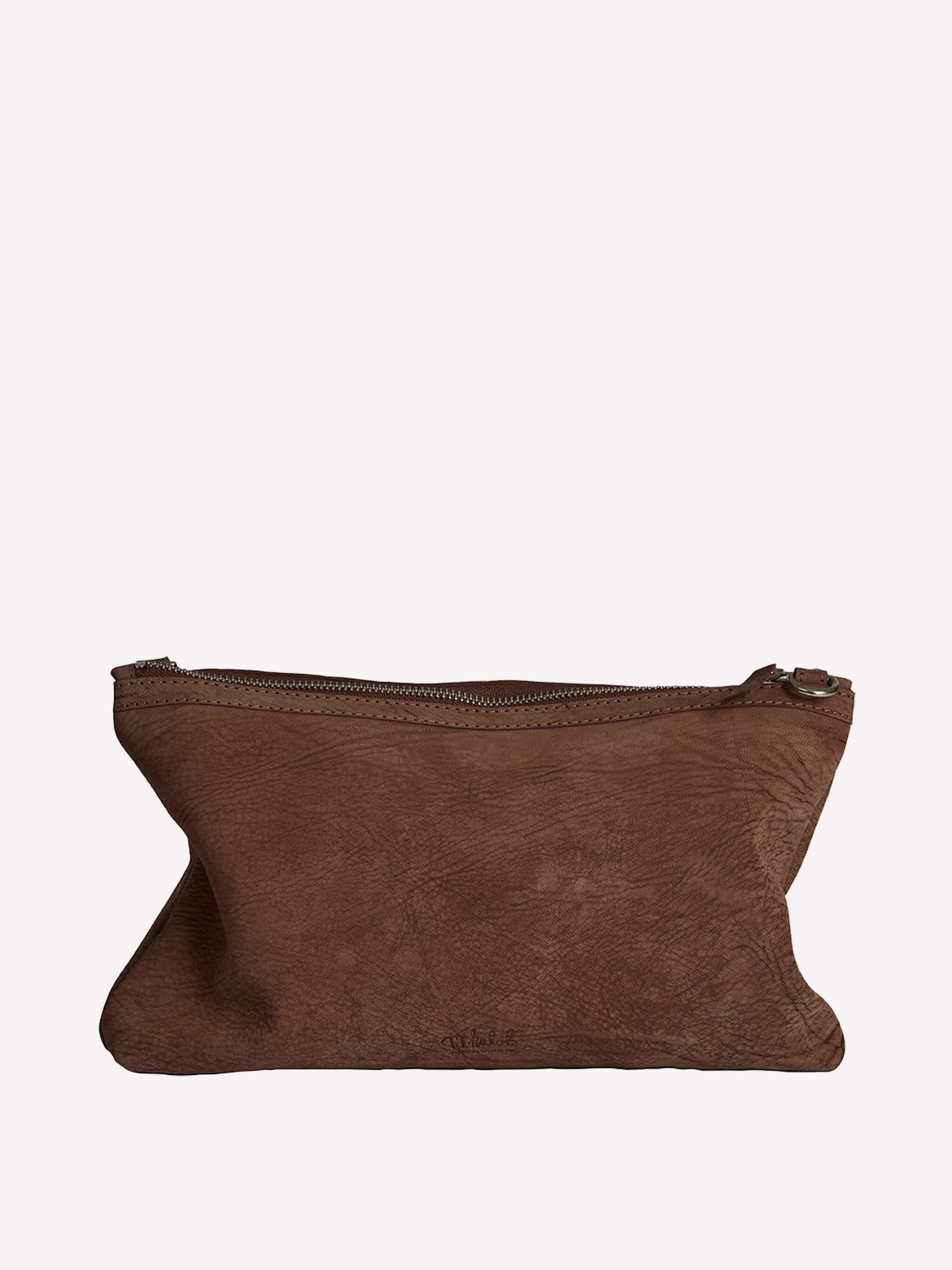 Peter Crossbody Bag in Nubuck - Bitter Chocolate