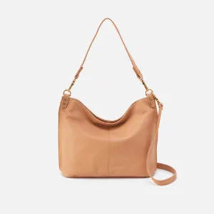 Pier Shoulder Bag In Pebbled Leather - Sandstorm