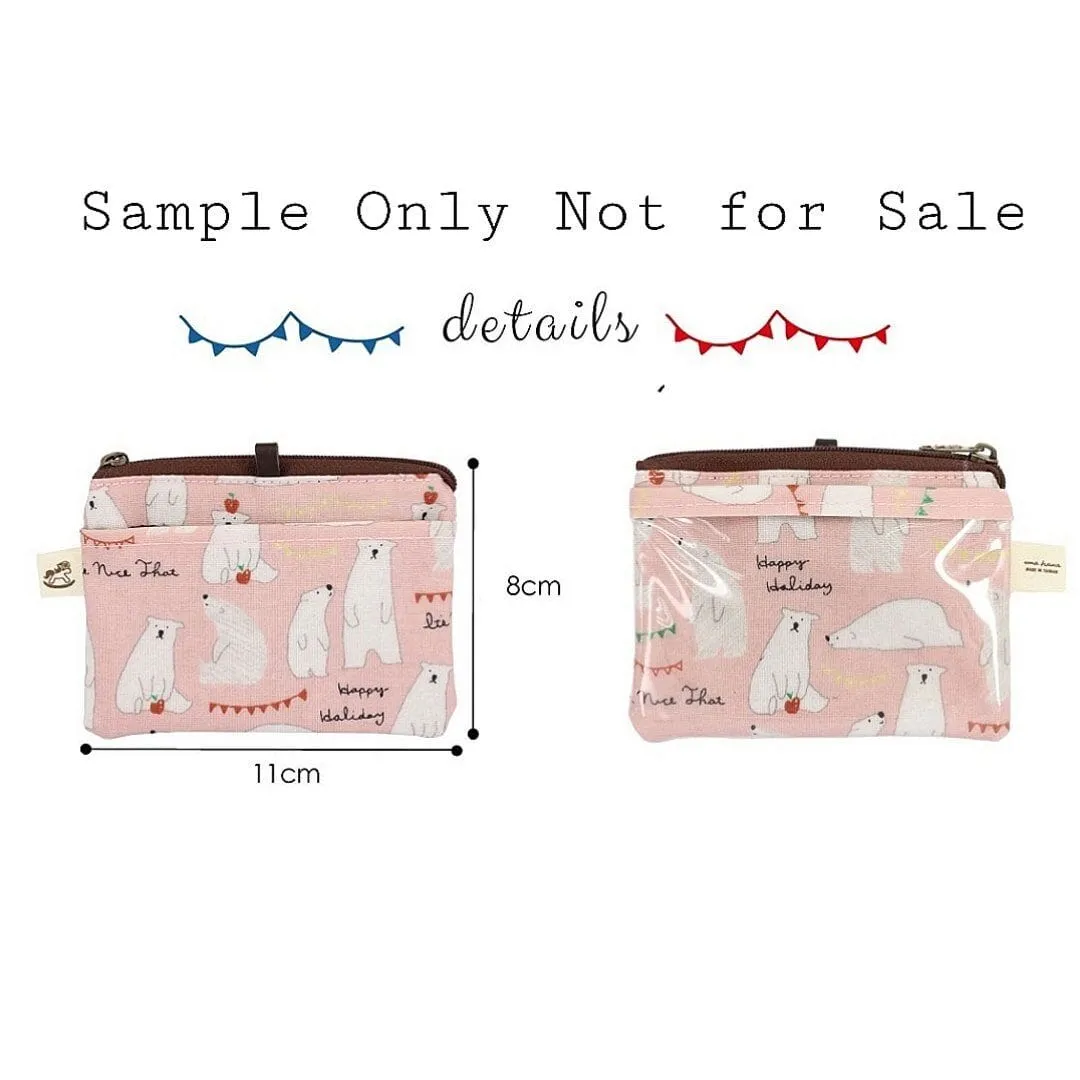 Pink Bernese Samoyed Card & Coin Purse