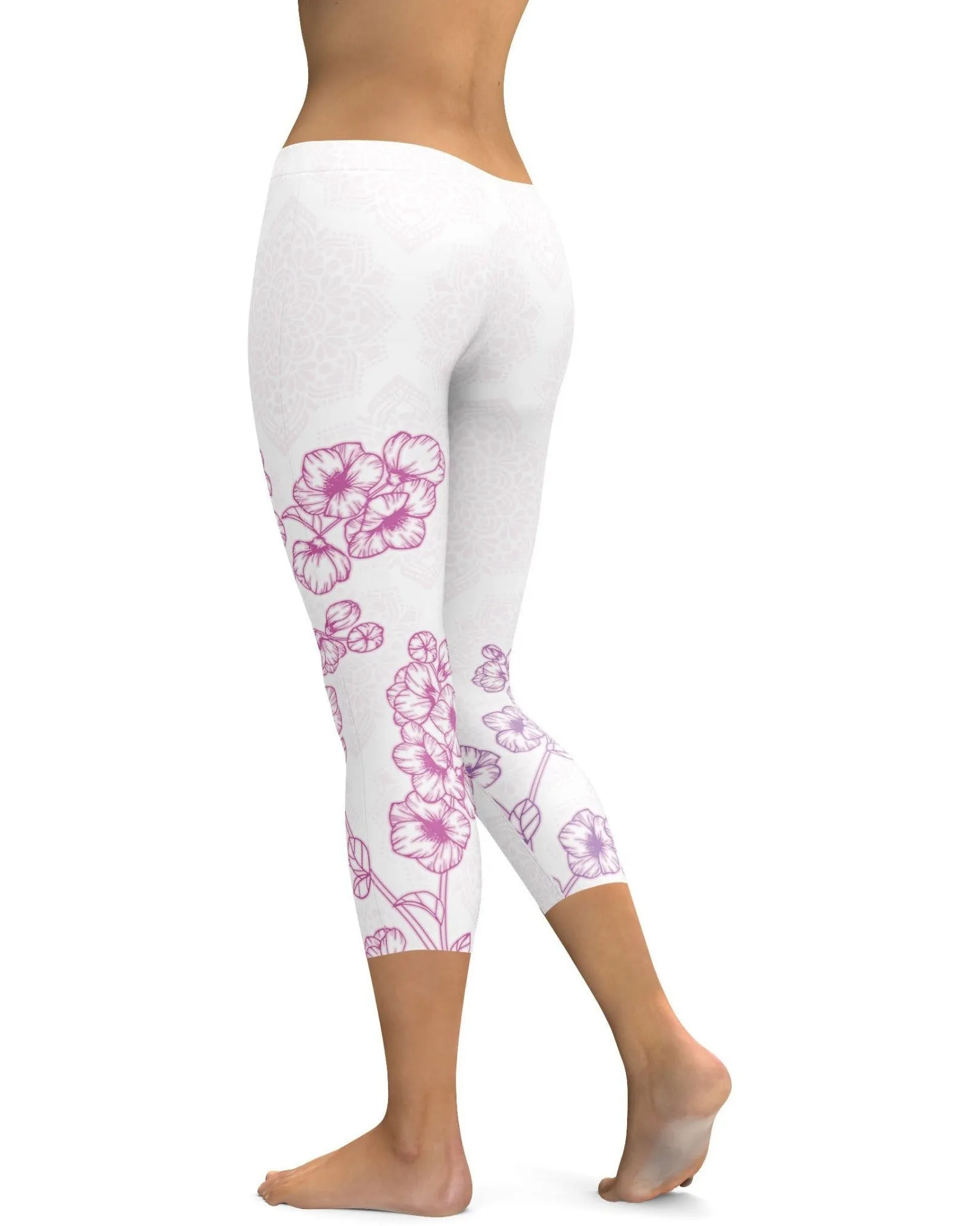 Pink Sakura Capris