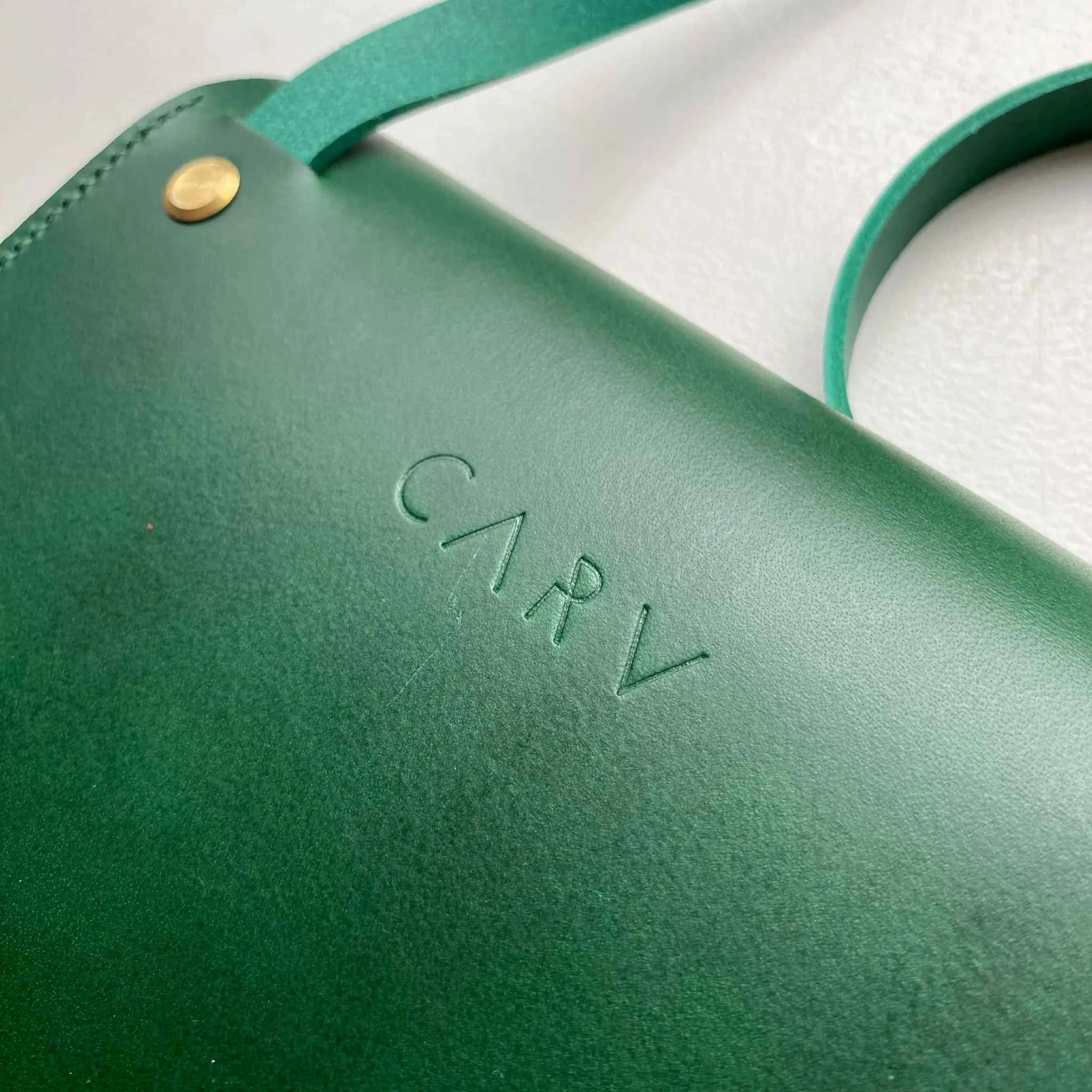 Pioneer Mini Green Leather Crossbody Bag