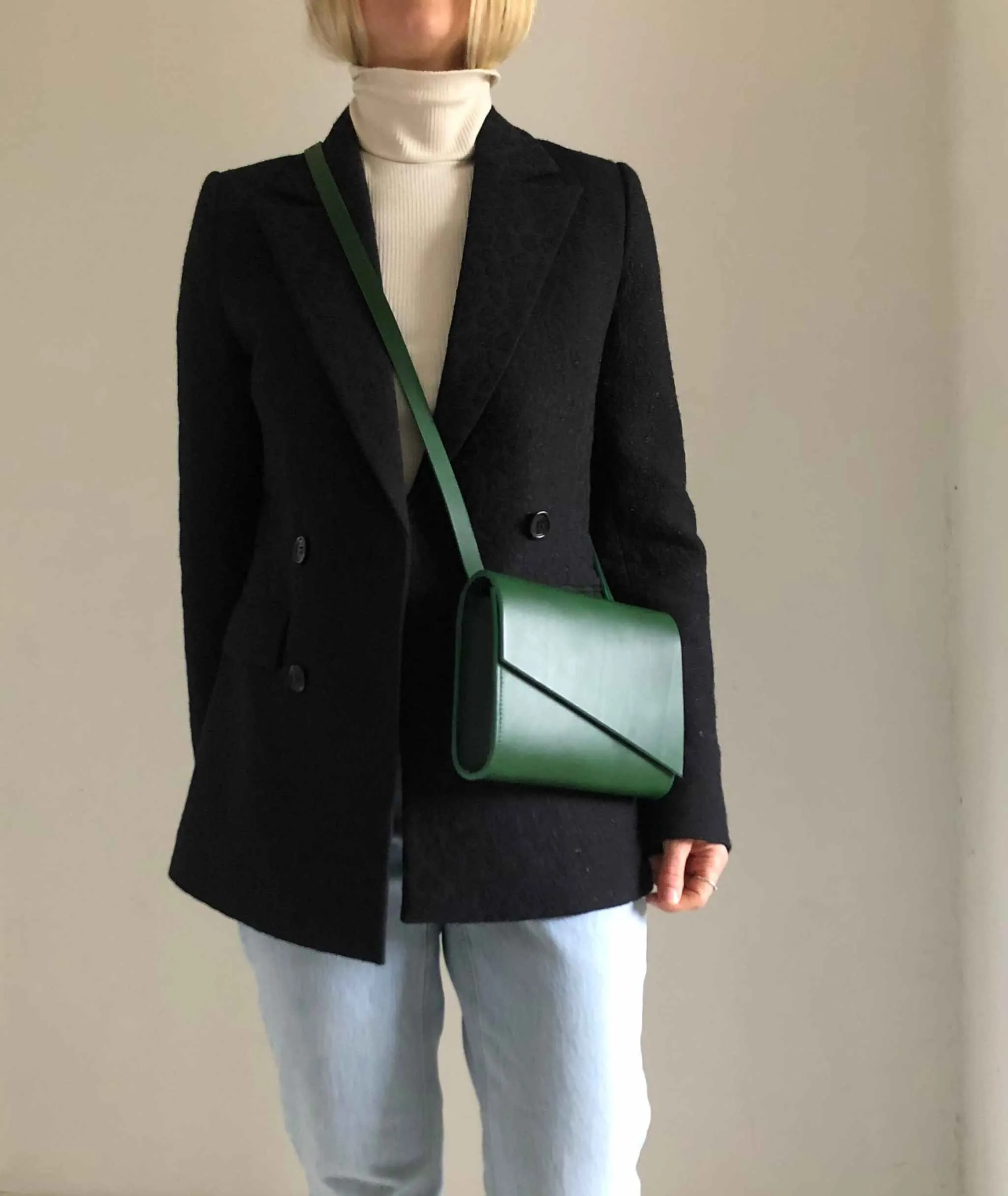 Pioneer Mini Green Leather Crossbody Bag