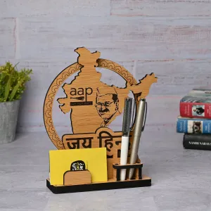 Political Pen Stand and Card Holder | Narendra Modi | Yogi Adityanath | Arvind Kejriwal | Political Leaders| Mementos