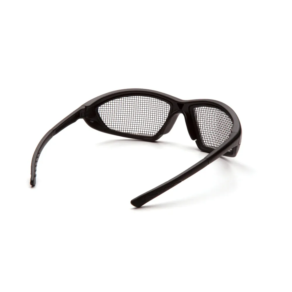 Pyramex® Trifecta Wire Mesh Lens Safety Glasses - SB74WMD