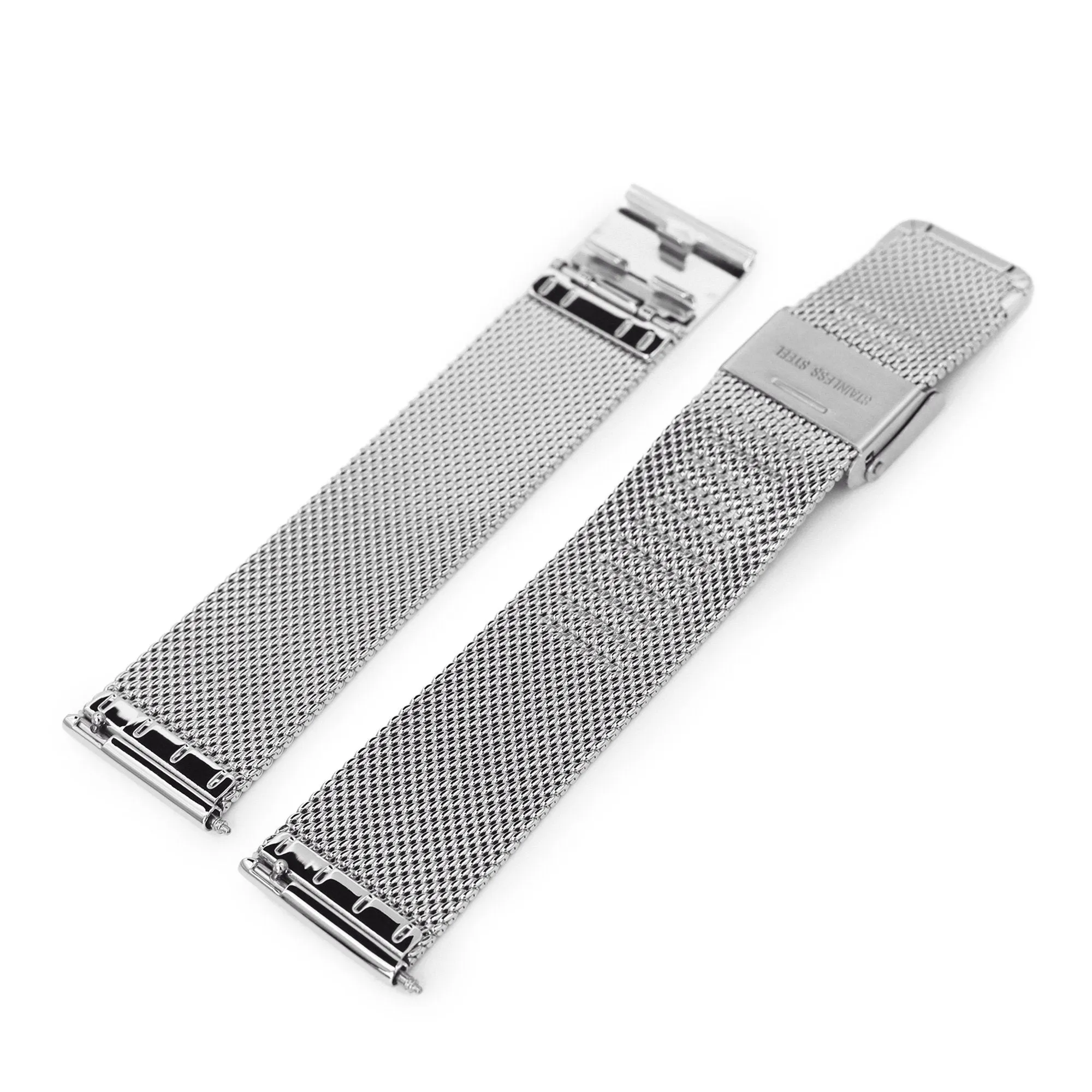 Quick Release Classic Superfine Wire Mesh Band, Polished