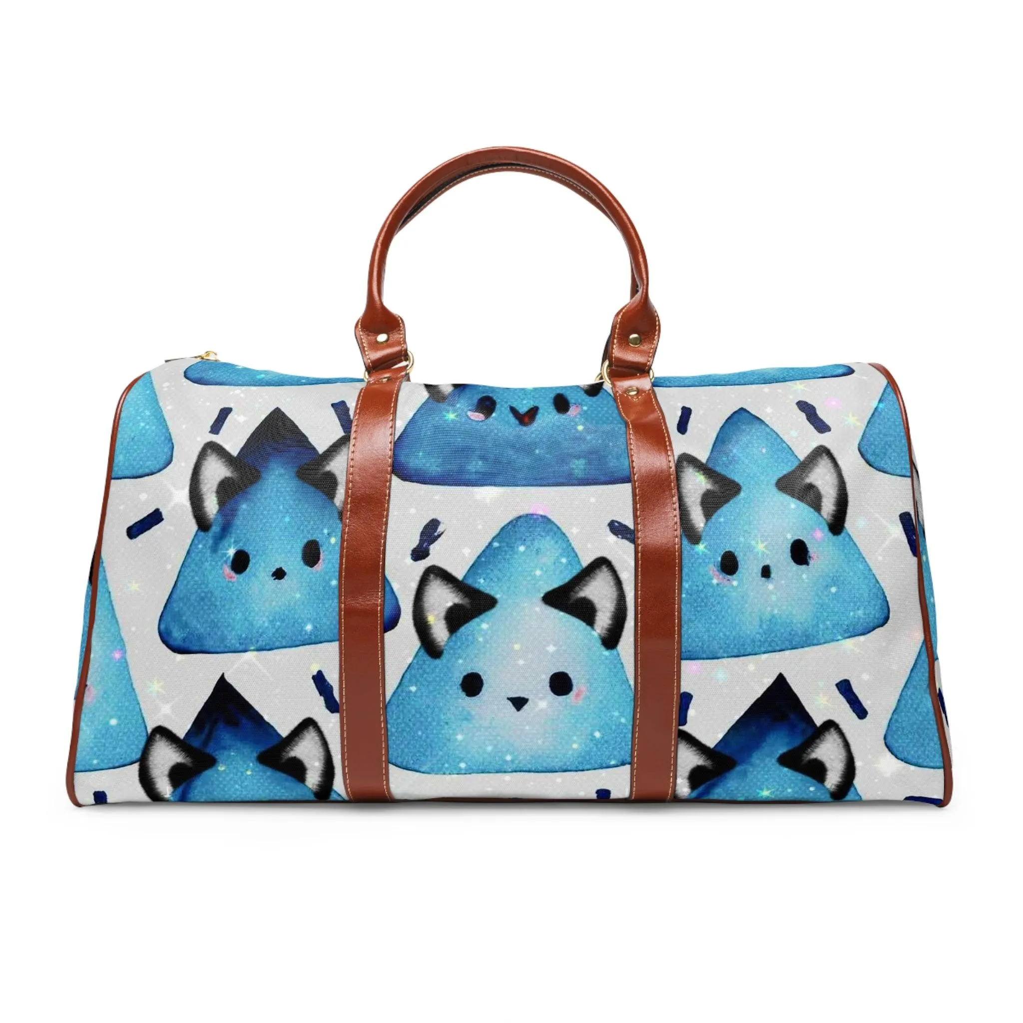 "Kawaii Kitten Meow-angle" Waterproof Travel Bag