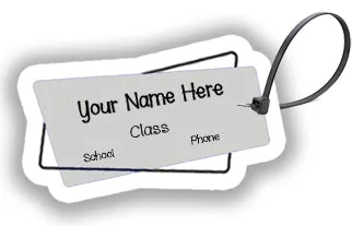 ""Plain Stitches" School labels packs