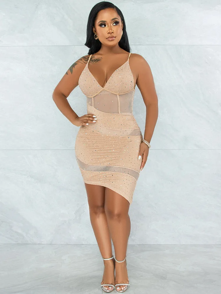 Reversible Strapless Graceful Bodycon Mini Dress