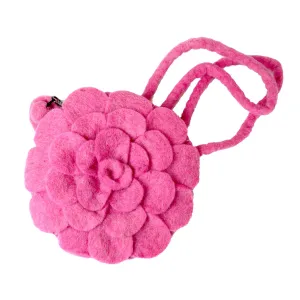 Rose Felt Purse Pink Global Groove