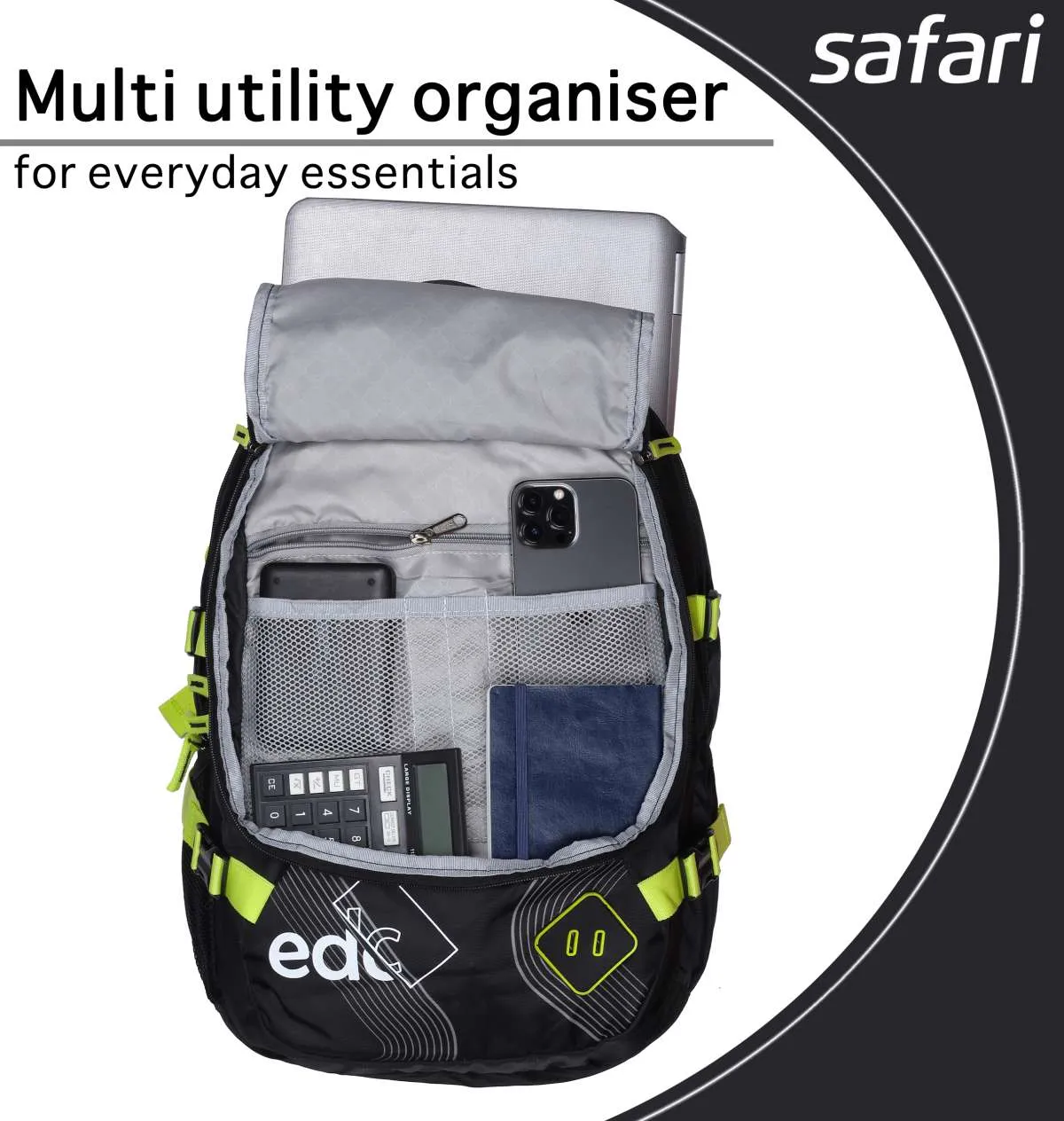 SAFARI EXPAND 7 19 CB 48 L Laptop Backpack With Rain Cover