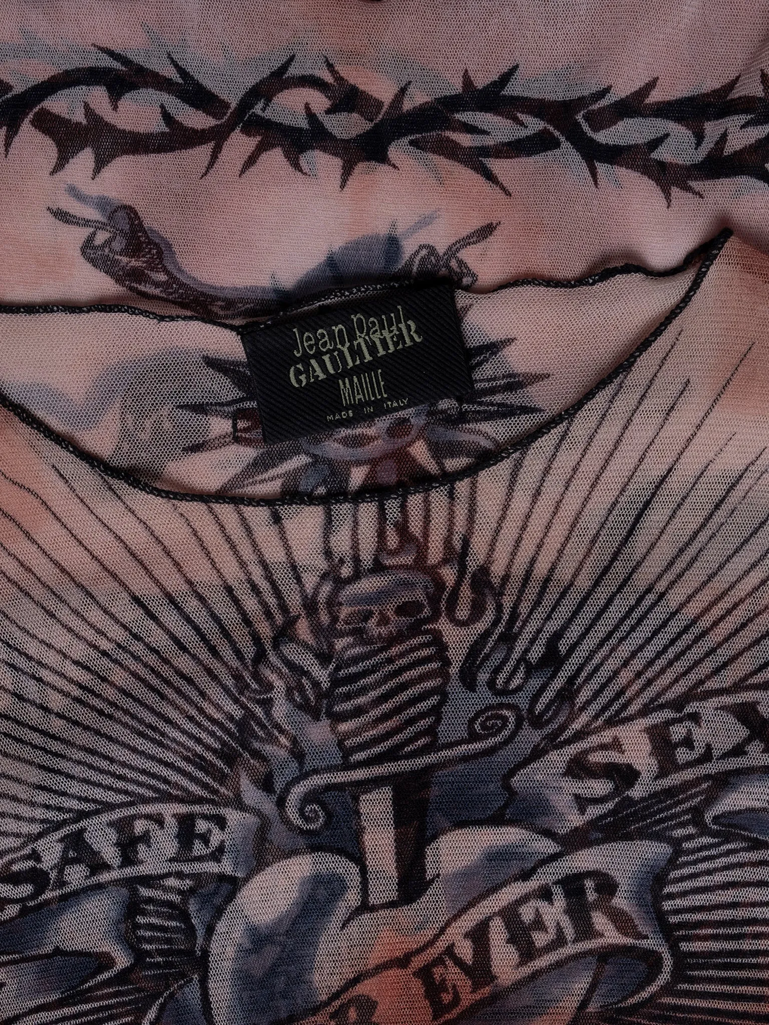 “Safe Sex Forever” Tattoo Top