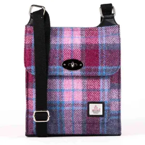 Satchel Bag Pastel Pink Harris Tweed