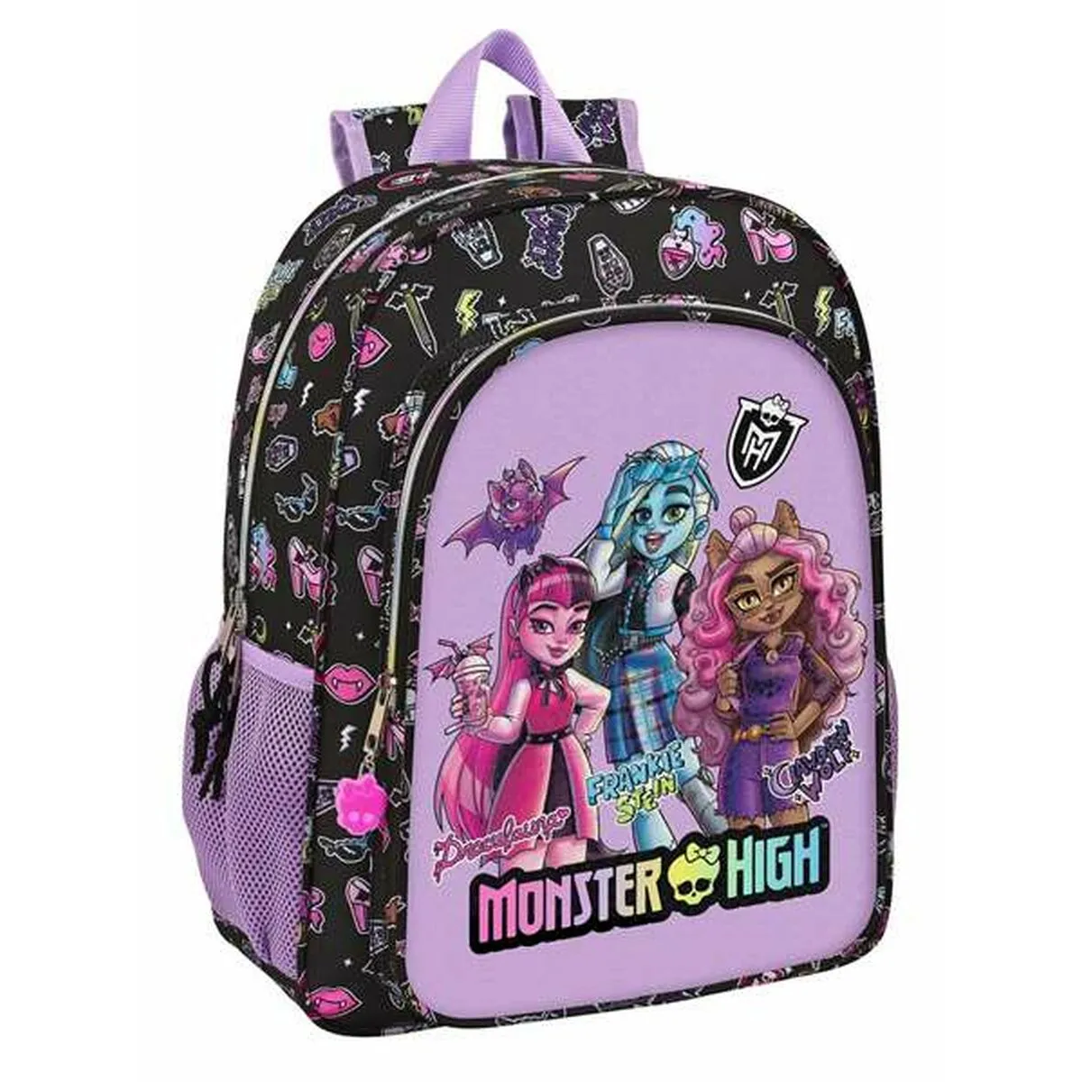 School Bag Monster High Creep Adapts to rucksack trolley 33 x 42 x 14 cm