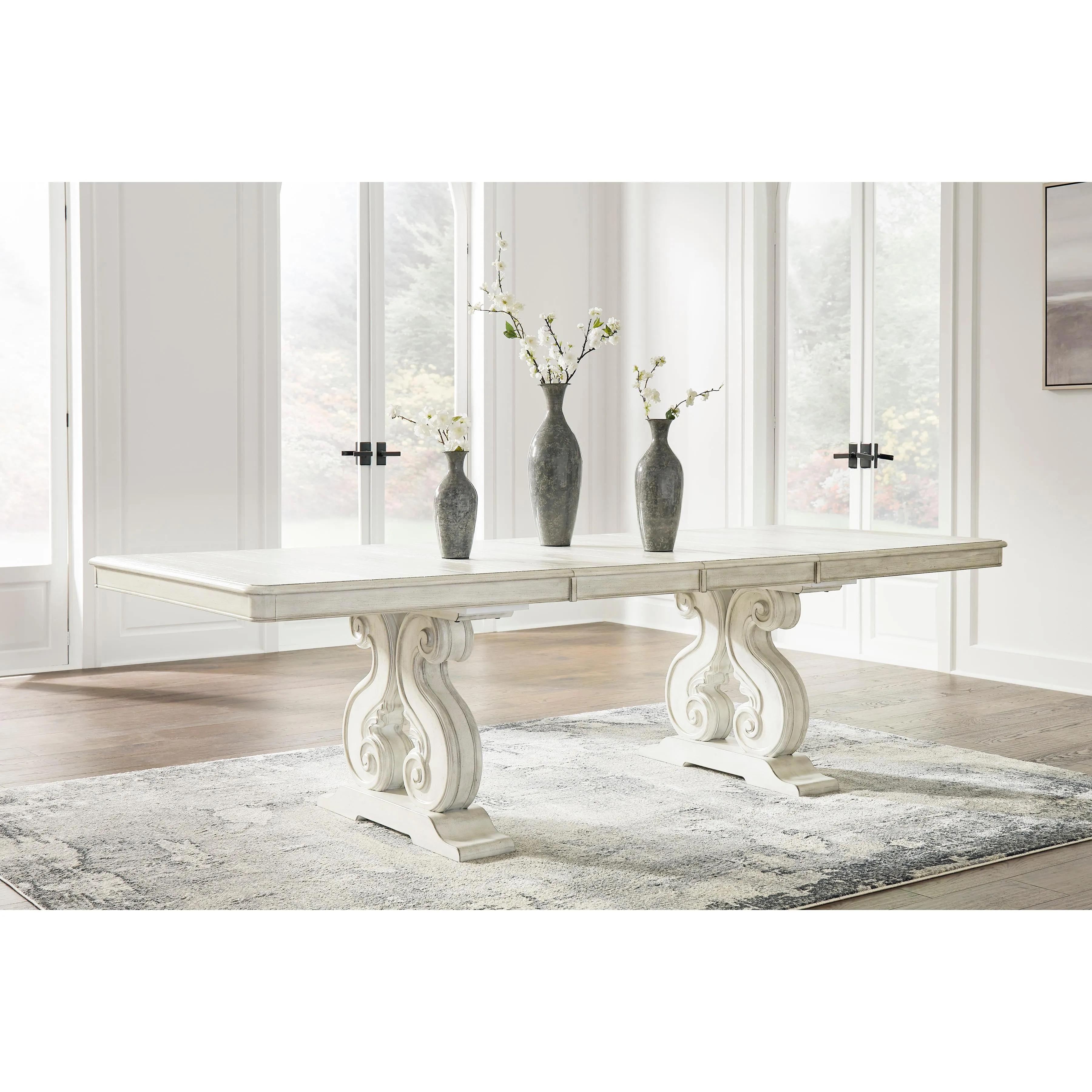 Signature Design by Ashley Arlendyne Dining Table with Pedestal Base D980-55B/D980-55T