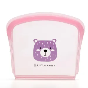 Silicone Reusable Sandwich Bag | Bear