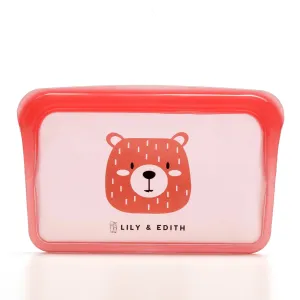 Silicone Reusable Snack Bag | Bear