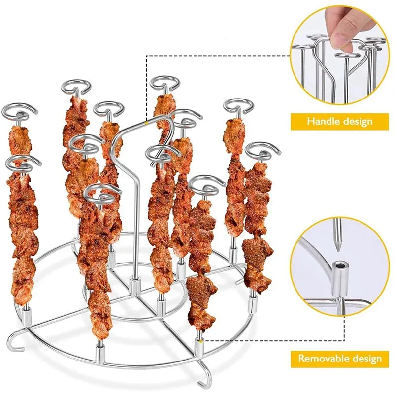 Skewer Stand Air Fryer Accessory Grill Dehydrator Rack BBQ Grill