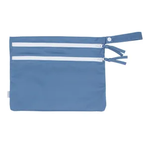 Solid Dusty Blue Minimalist - Waterproof Wet Bag (For mealtime, on-the-go, and more!)