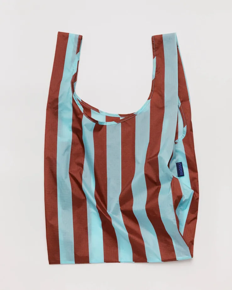 Standard Baggu - Raisin Awning Stripe