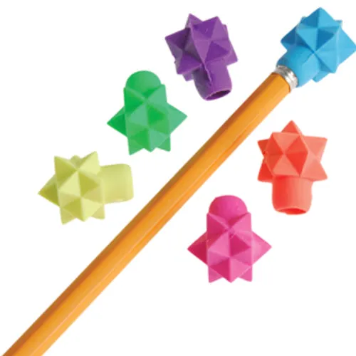 Star Eraser Pencil Tops Kids Stationery - 48 pieces