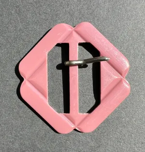 Striking Dusky Pink Deco 5.5cm Buckle