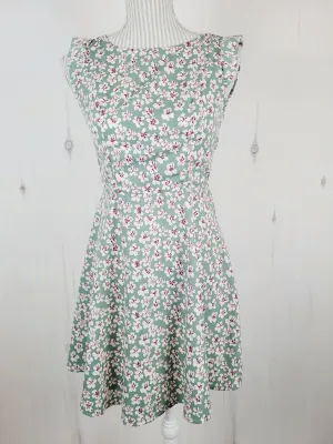 STRIKING FLORAL DRESS LADIES XS PRE-LOVED