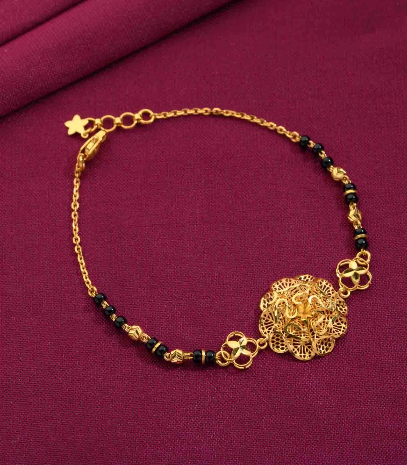 Striking Floral Mangalsutra Bracelet