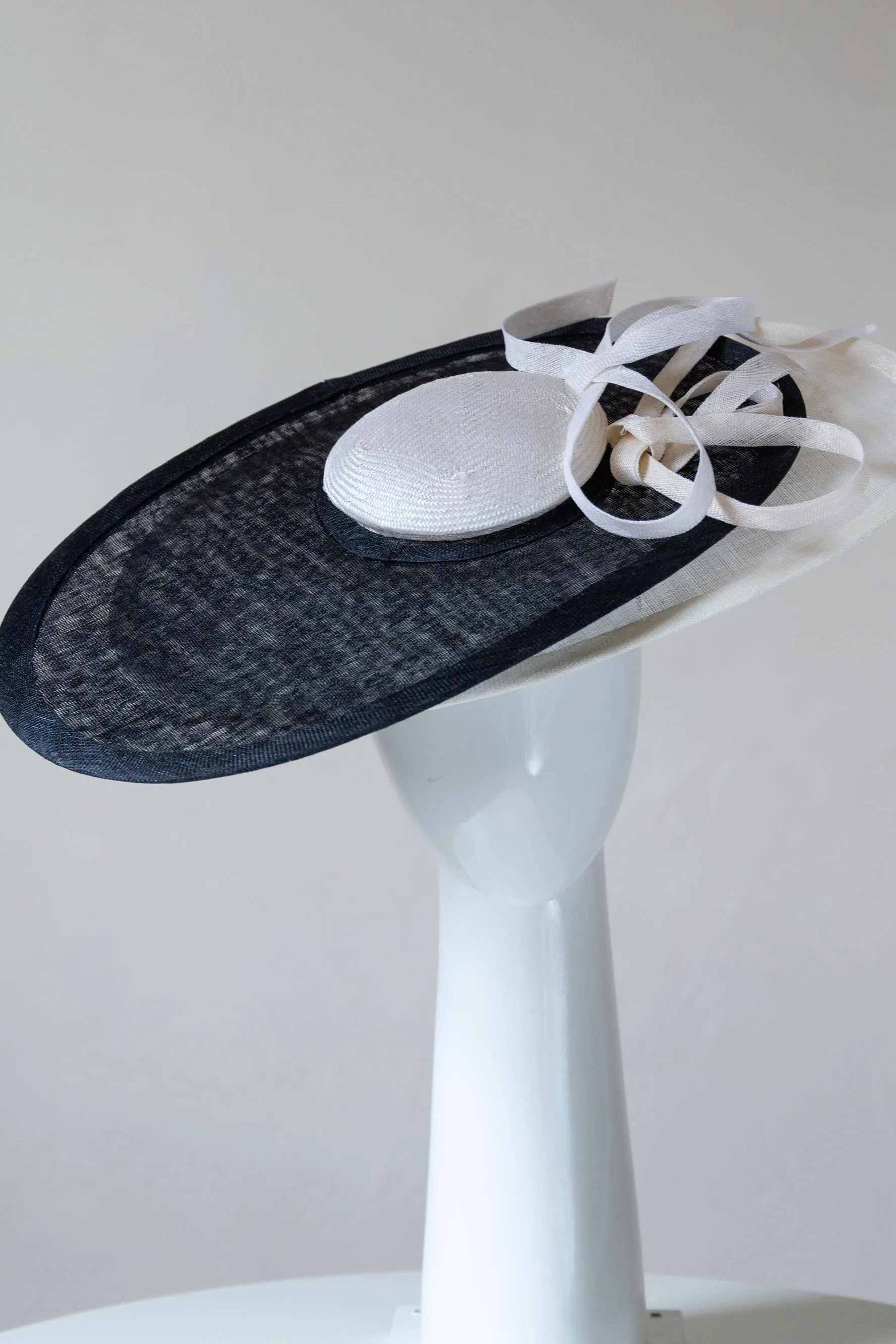 Striking Monochrome Asymmetrical Hat