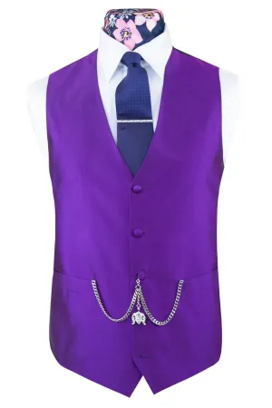 Striking Purple Silk Waistcoat