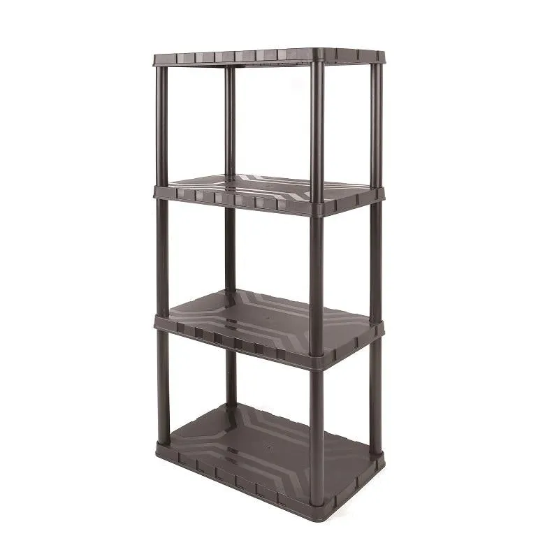 Tactix 4-Tier Plastic Shelf Unit