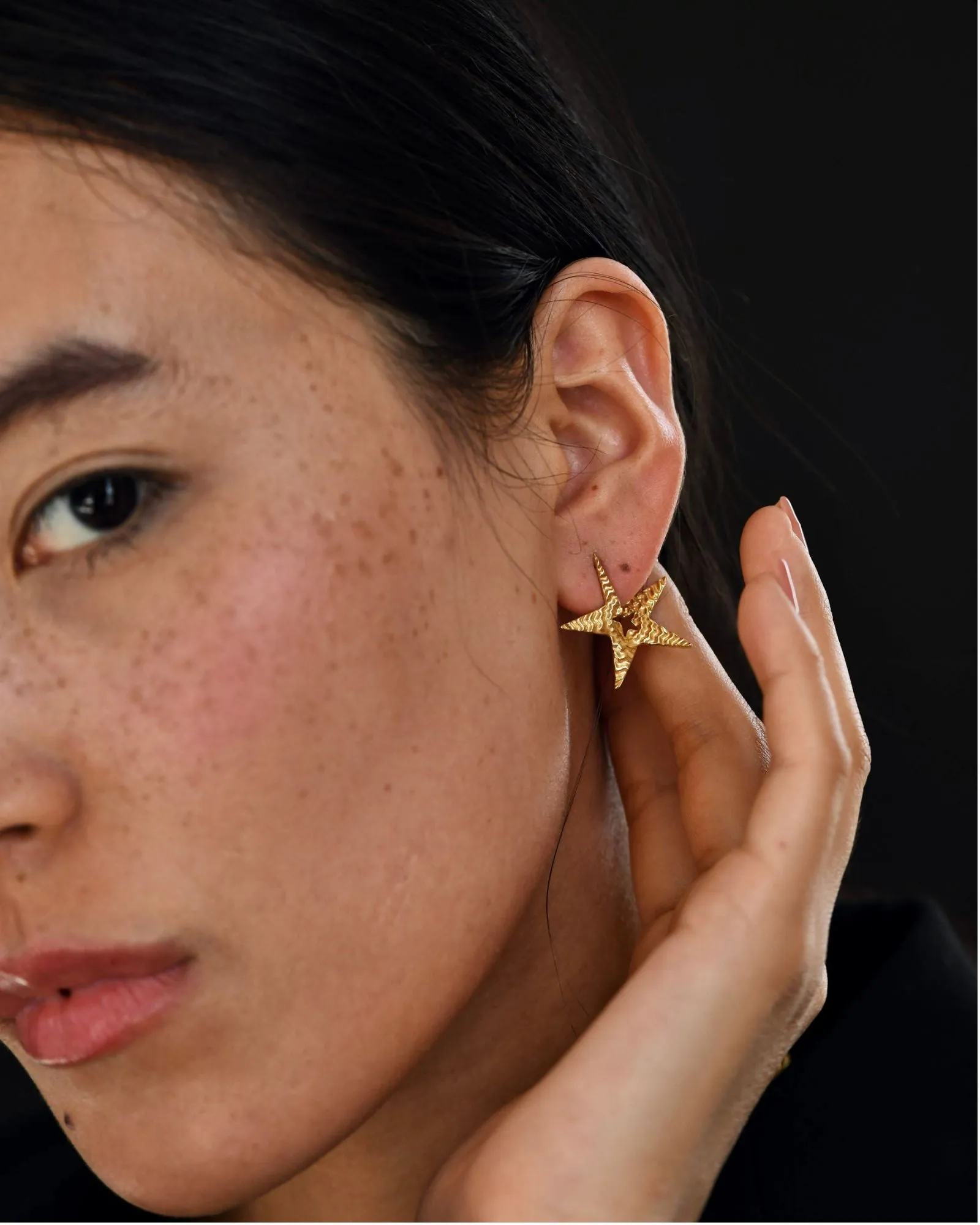 Tinted Star Earrings