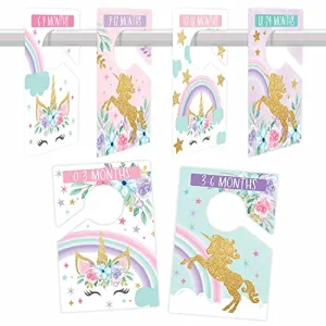 Unicorn Baby Closet Dividers