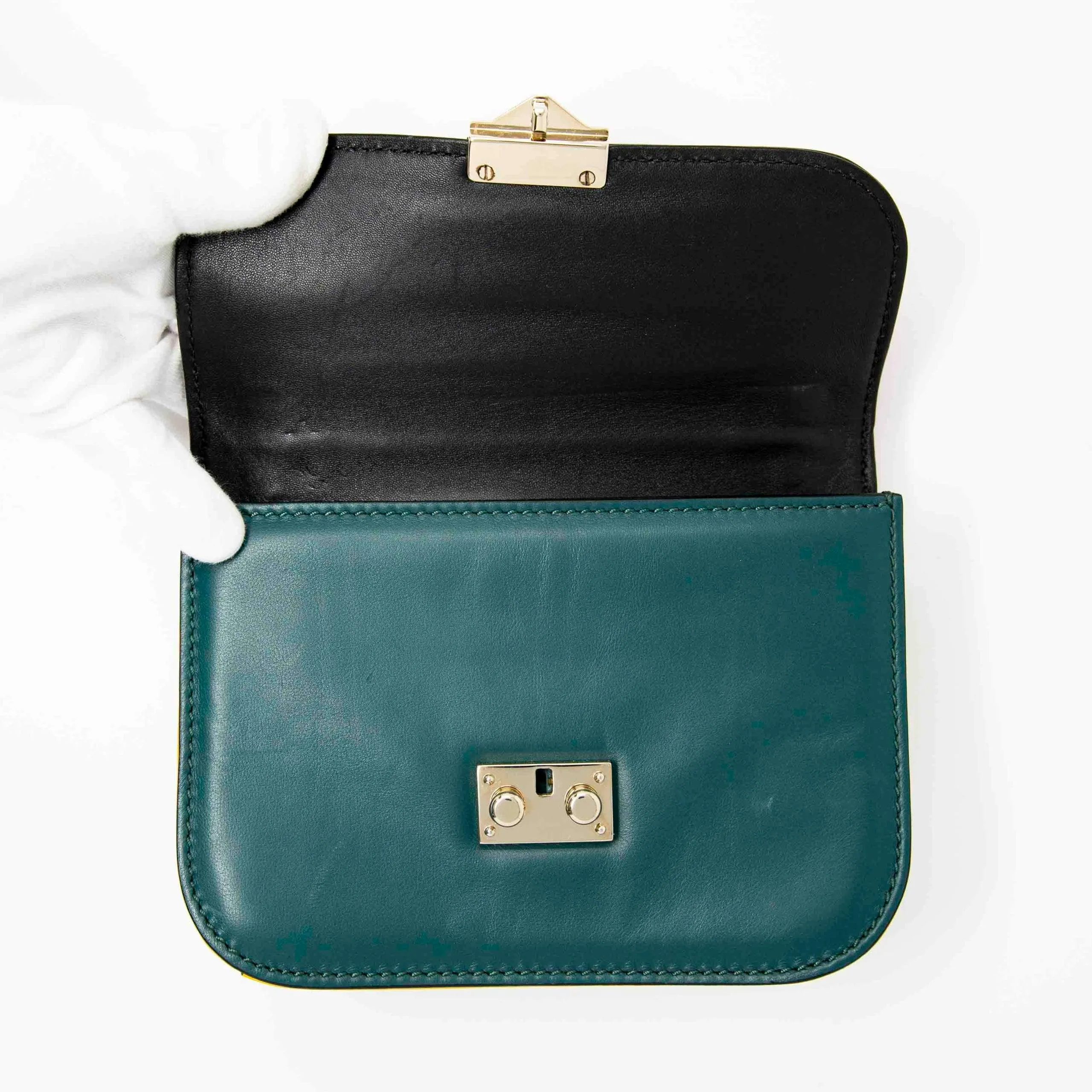 Valentino Tri-Colour Small Glam Lock Bag