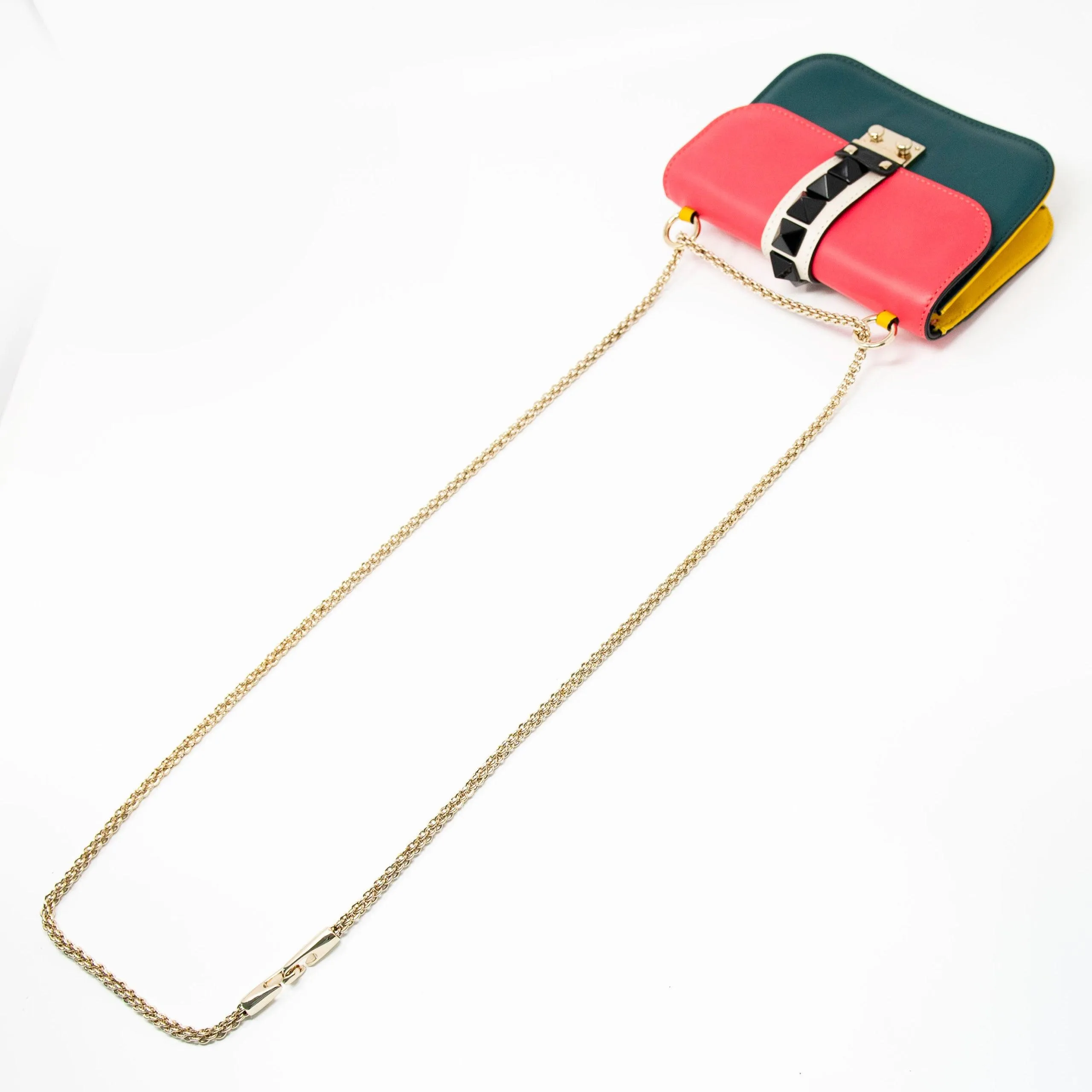 Valentino Tri-Colour Small Glam Lock Bag