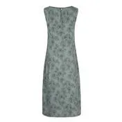 Verdigris Lily Print Fit and Flare Dress