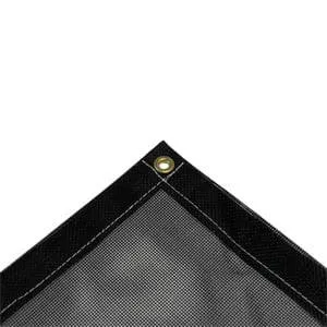 Vinyl Mesh Tarp - Black - 16' x 20'