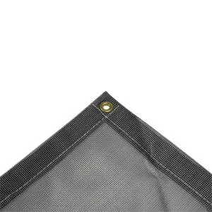 Vinyl Mesh Tarp - Gray - 30' x 30'