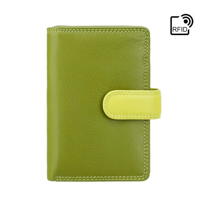 Visconti Fiji Cash & Coin Tabbed Purse - Lime Multi