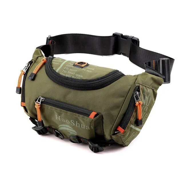 Waterproof Nylon Fanny Pack Bum Hip Sling Chest Bag for Men