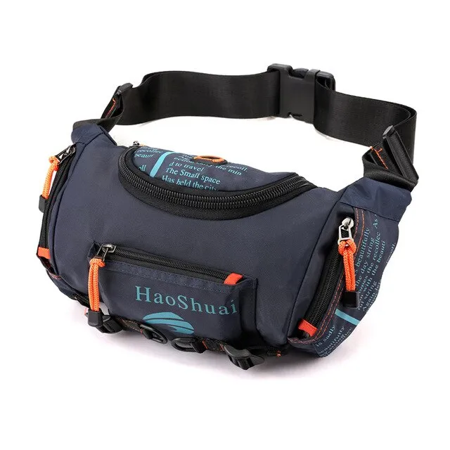 Waterproof Nylon Fanny Pack Bum Hip Sling Chest Bag for Men