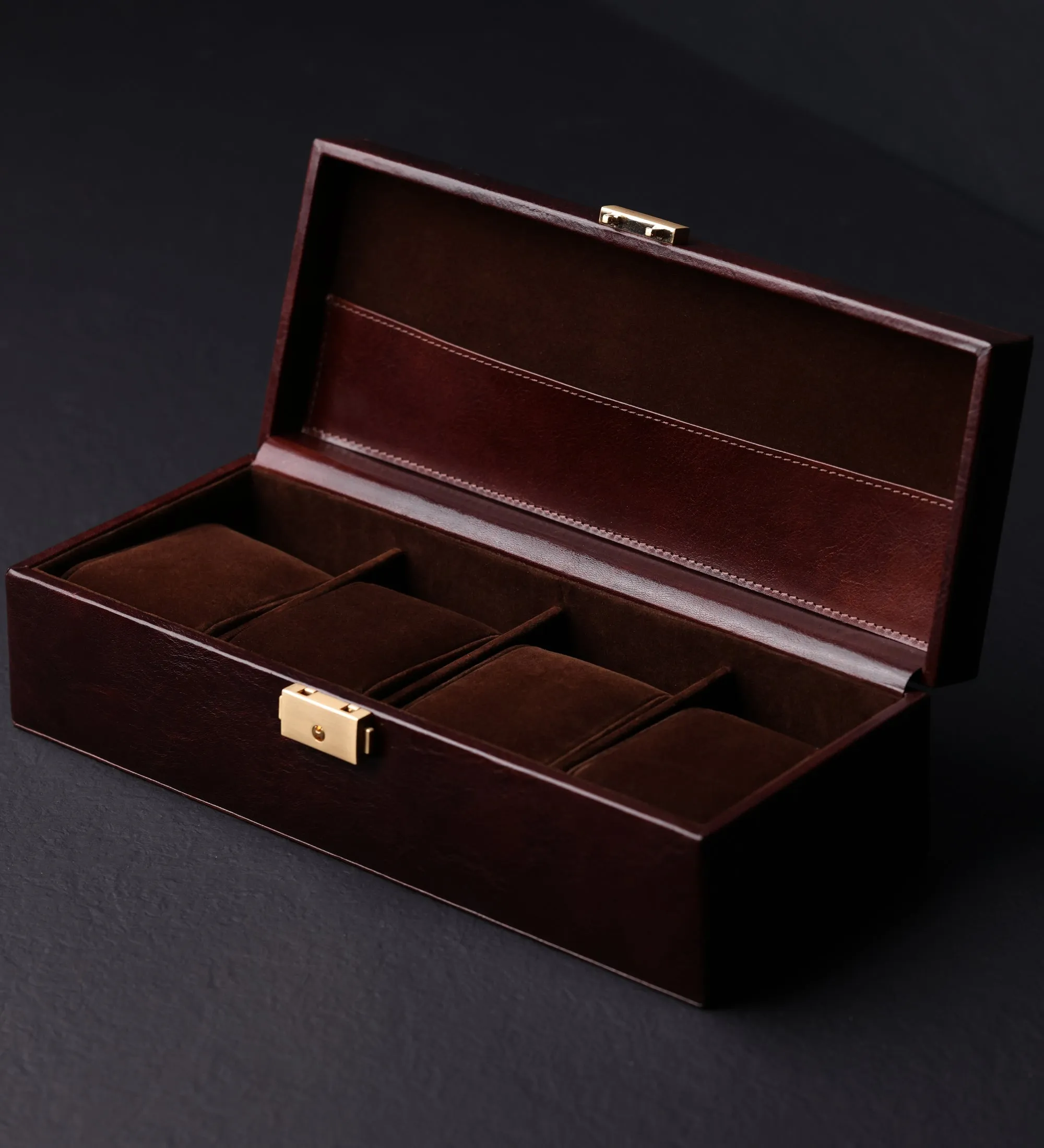 Womens Leather Watch Box Watch Organizer - Herzog