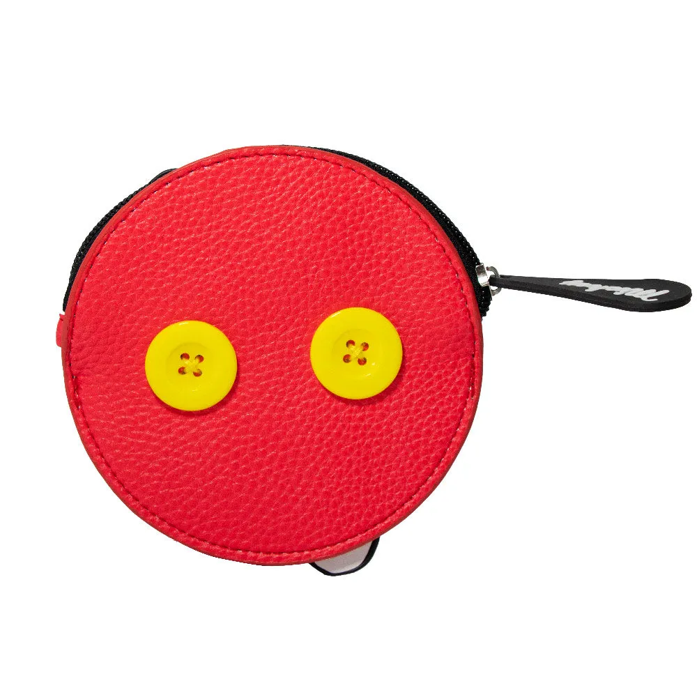 Women's Zip Coin Purse - Mickey Mouse Hand   Buttons