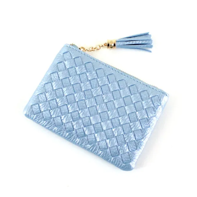 Woven coin purse