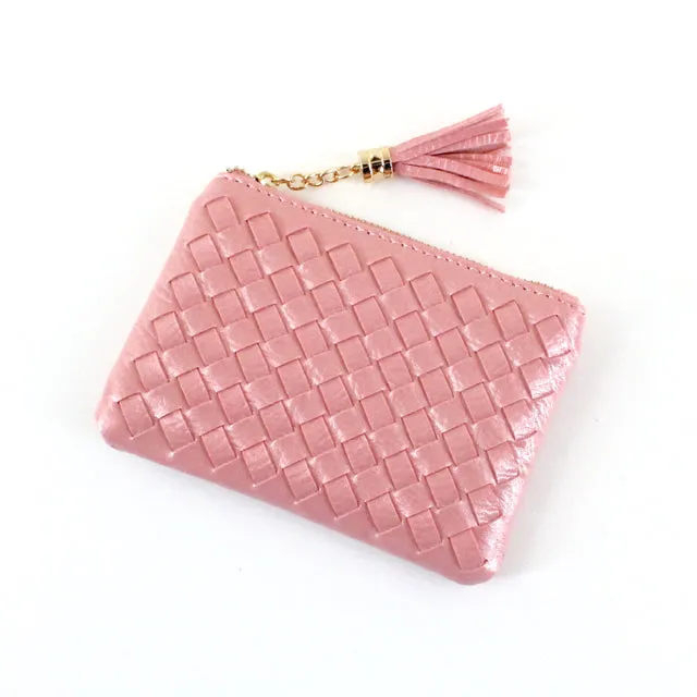 Woven coin purse