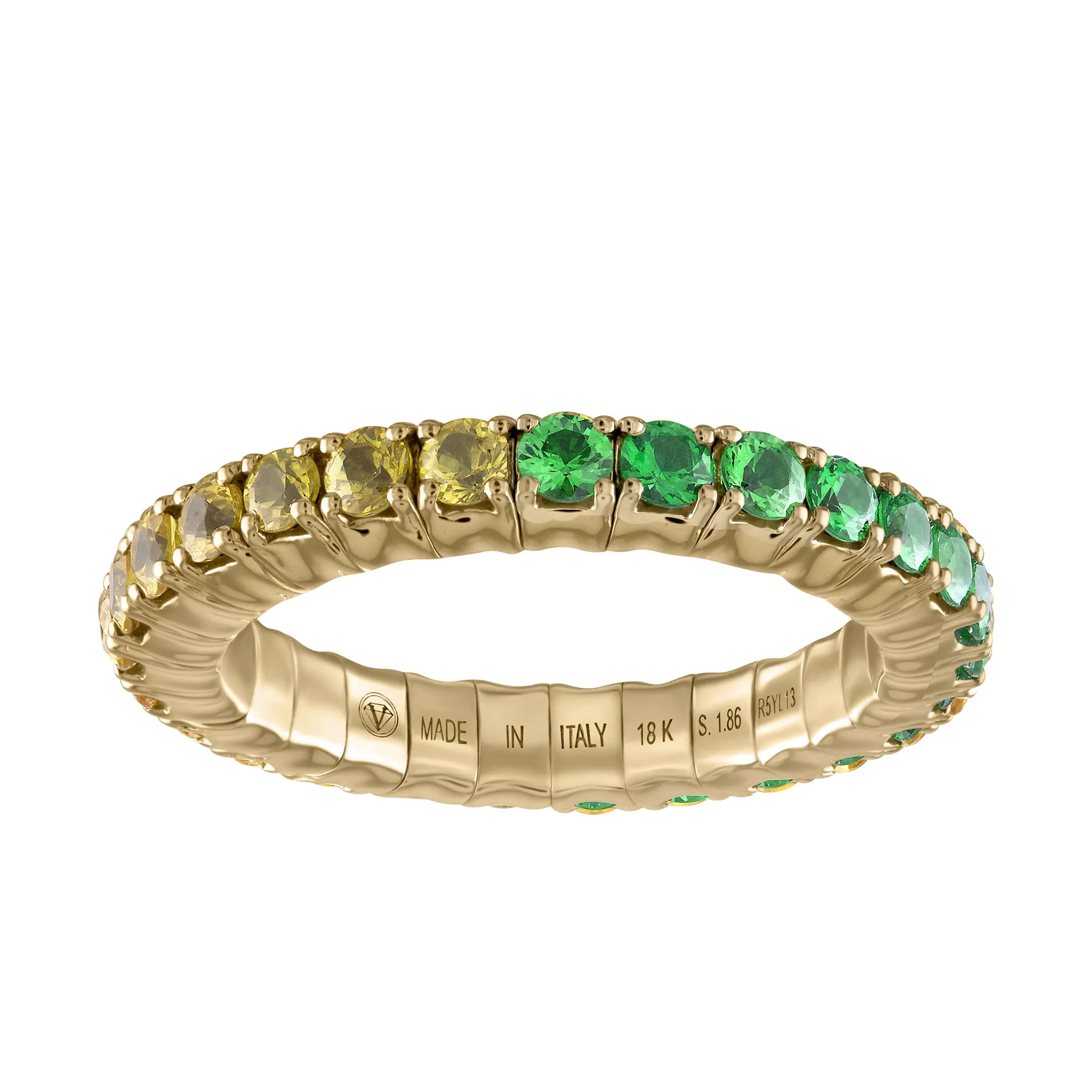 Yellow Sapphires & Tsavorites · Duet Rings