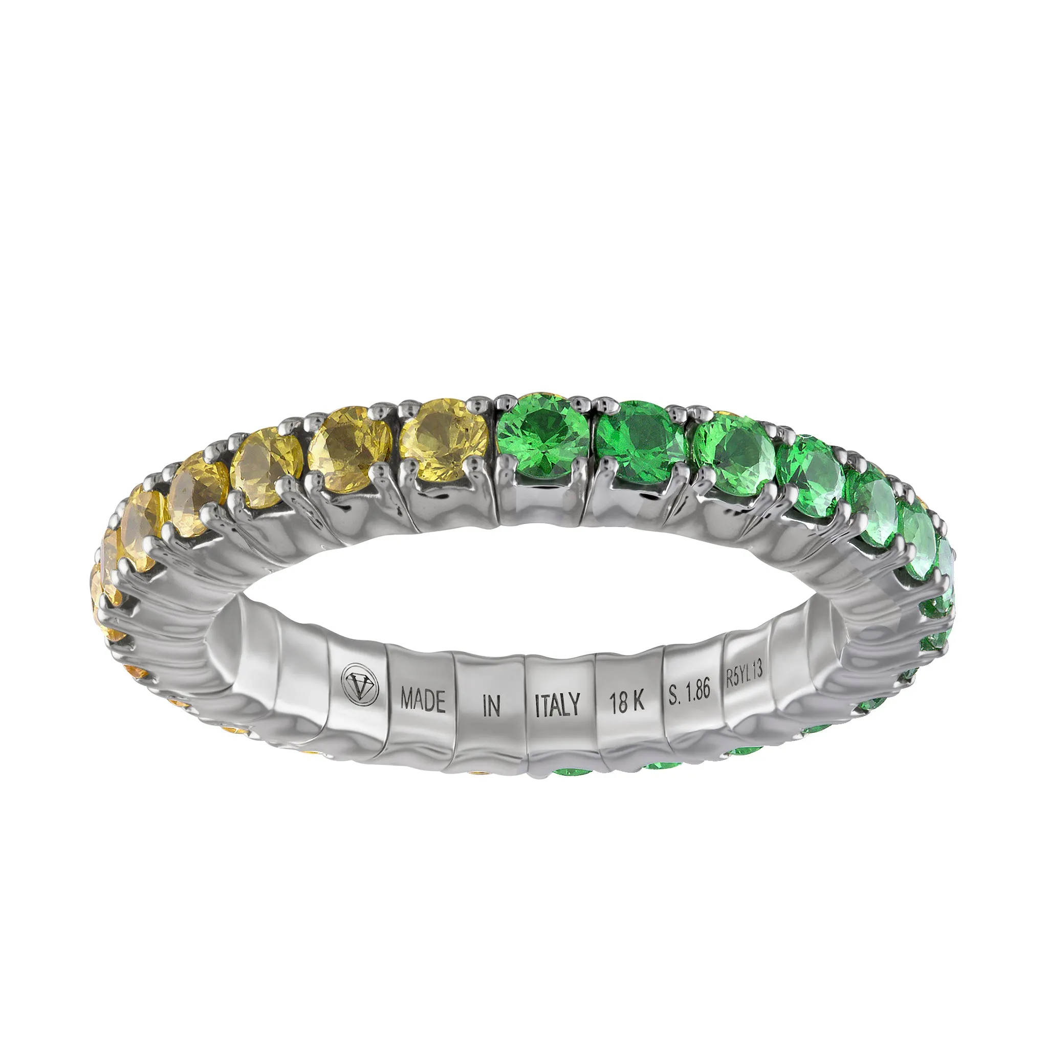 Yellow Sapphires & Tsavorites · Duet Rings