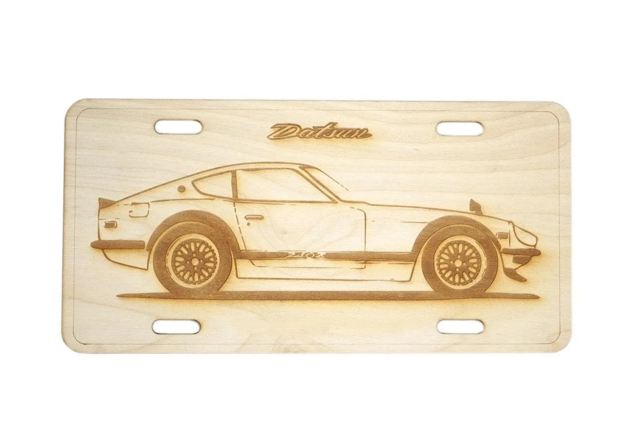 ZSPEC Datsun 240z S30 Modified License Plate, Birch, Ornamental